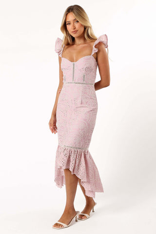 Novella Midi Dress - Pink - XL - Image 35