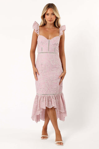 Novella Midi Dress - Pink - XL - Image 33