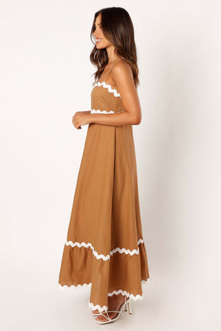 Yana Maxi Dress - Tan White - XL - Image 39